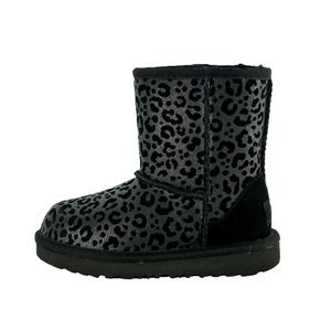 New Ugg Baby Girls Classic II Glitter Leopard Boots